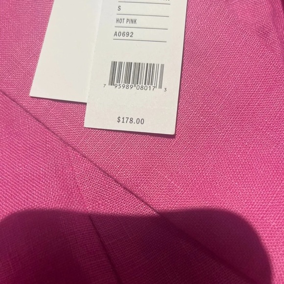 525 America hot pink linen blazer 💯 linen - Picture 4 of 6